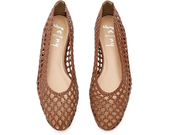 Балетки Rosalie из плетеной кожи с мягкой стелькой French Sole