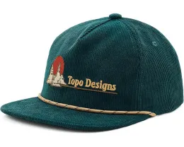 Бейсболка Corduroy Trucker из вельвета с плоским козырьком Topo Designs