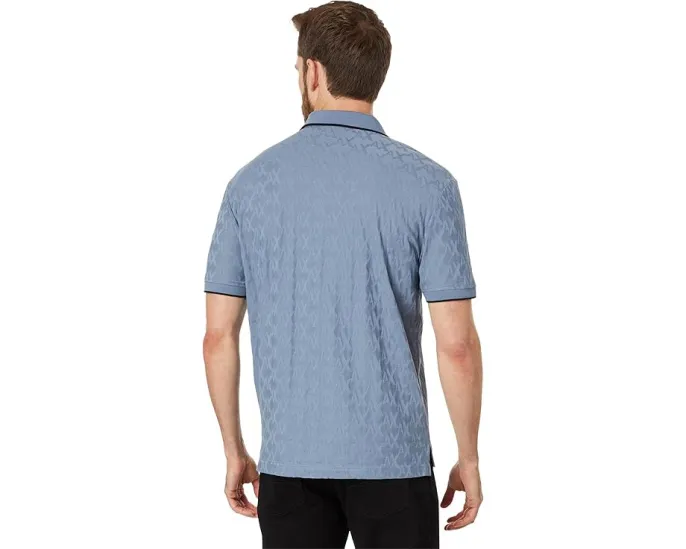 Mercerized Ax Jacquard Cotton Polo