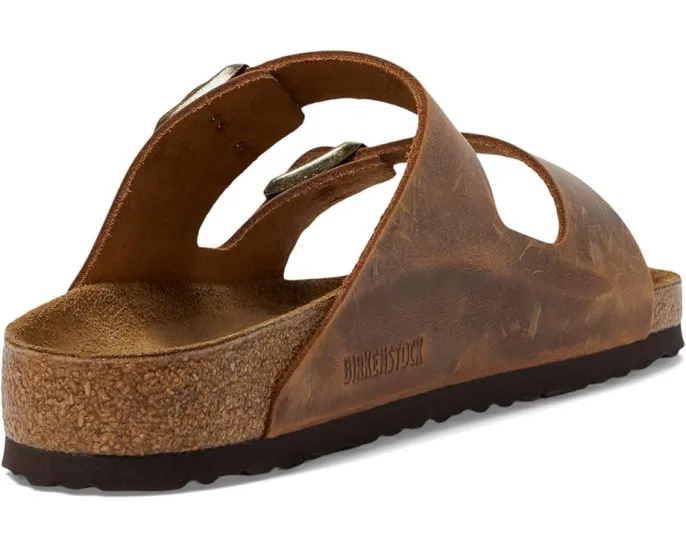 Сандалии Birkenstock Arizona из промасленной кожи с пробковой стелькой