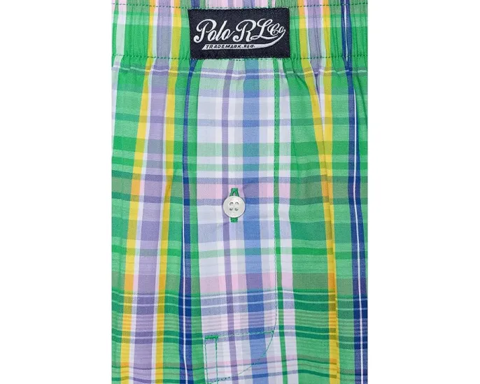 Трусы боксеры Polo Ralph Lauren Woven Boxer из хлопка с принтом