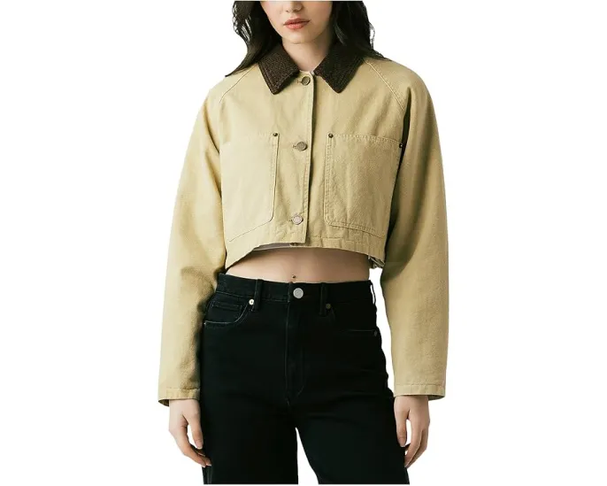 Укороченная куртка Blank NYC Breaking Camp из твила