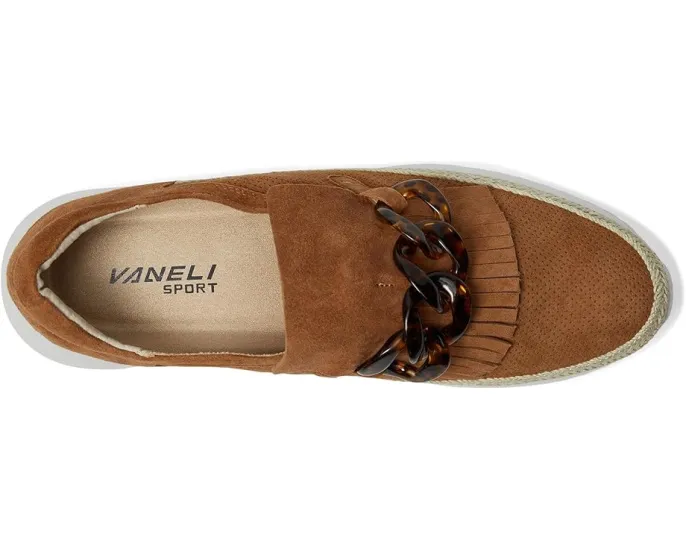 Vaneli Qerene мокасины с мраморным цепным декором и бахромой