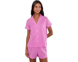 Пижама Lauren Ralph Lauren с коротким рукавом и отложным воротником