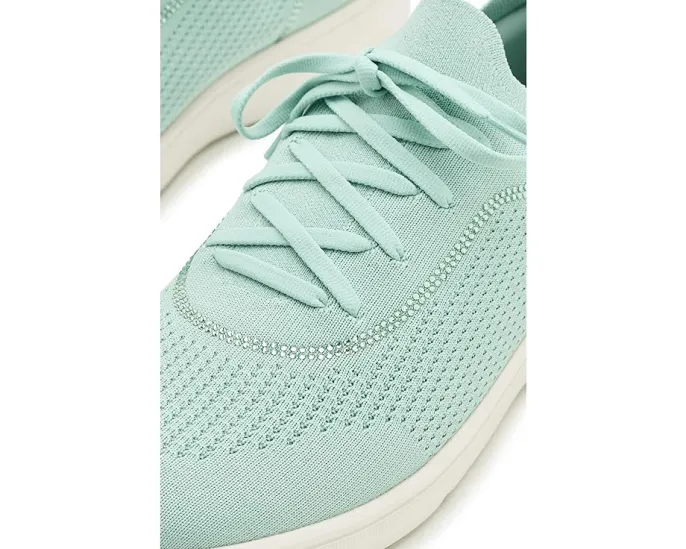 Кроссовки FitFlop Super-Q без шнуровки из трикотажа с кристаллами