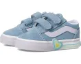 Кроссовки Vans Old Skool V Heart для малышей с липучками и усиленным носком