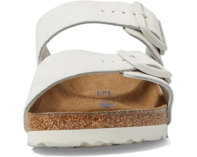 Унисекс сандалии Birkenstock Arizona Soft Footbed из замши с пробковой стелькой