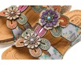 L'Artiste by Spring Step Сандалии Beaudie с ручной росписью и цветами из кожи