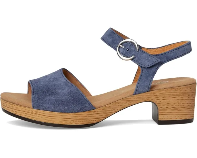 Босоножки Gabor 62.071 на каблуке с ремешком на пряжке и резиновой подошвой