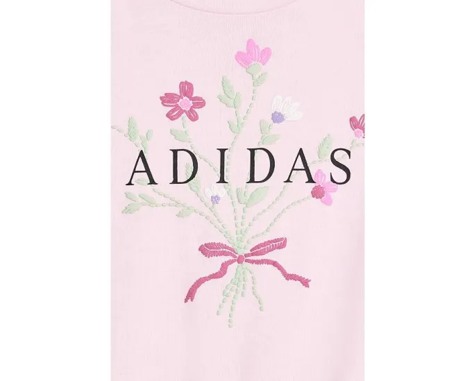 Комплект футболка и штаны Adidas с принтом для малышей Розовый