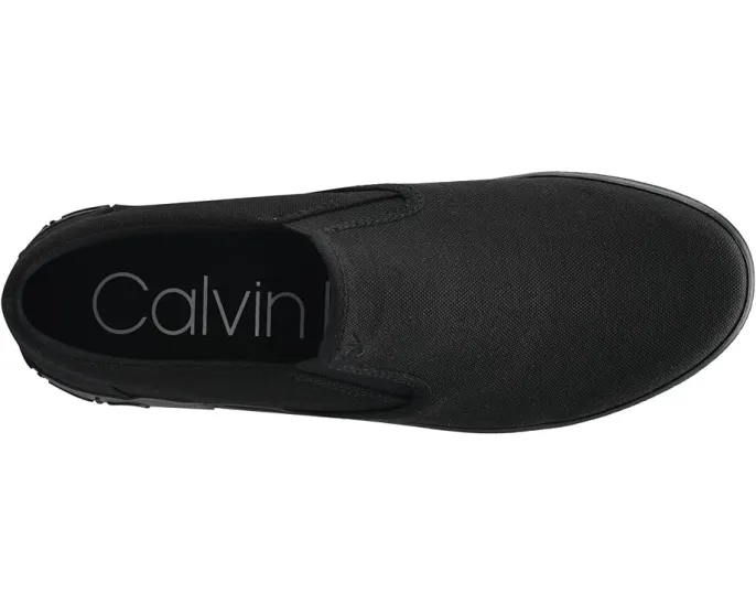 Слипоны Calvin Klein Ryor с текстильным верхом и контрастной подошвой