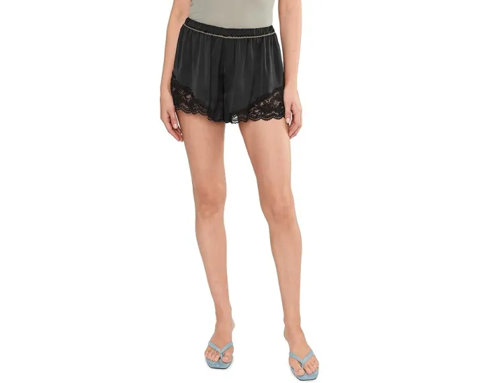 Шорты Free People Meet Me In The Middle Tap Shorts из атласа с кружевом