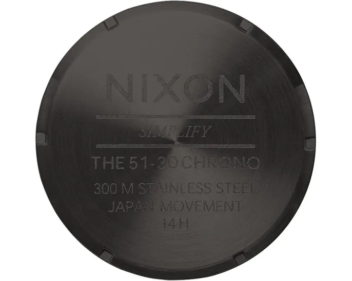 Наручные часы Nixon 51-30 Chrono Leather с хронографом и водозащитой 30 ATM