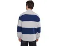 PUMA Porsche Legacy Lifestyle Crew Striped Knit Top футболка поло из френч терри с полосками