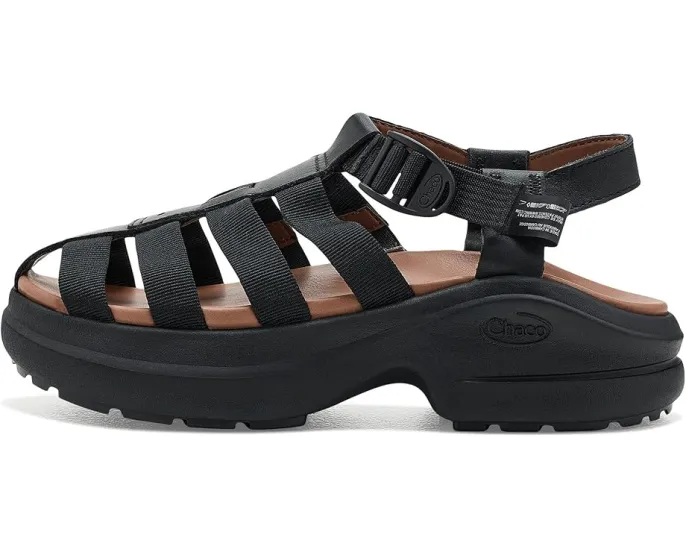 Сандалии Chaco Cushform Fisherman на платформе с кожаным верхом