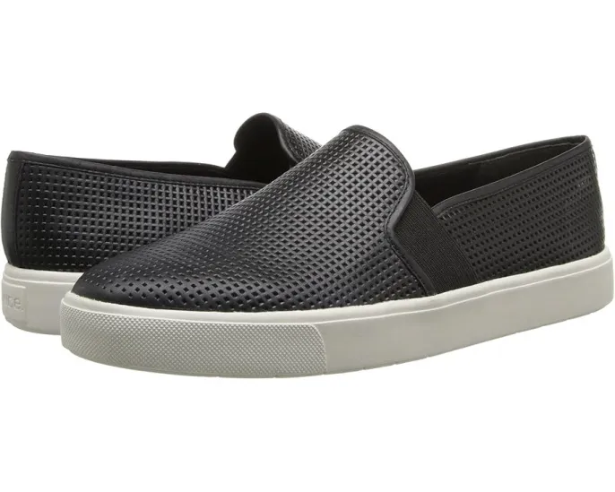 Перфорированные кеды Vince Blair 5 из нубука на липучках