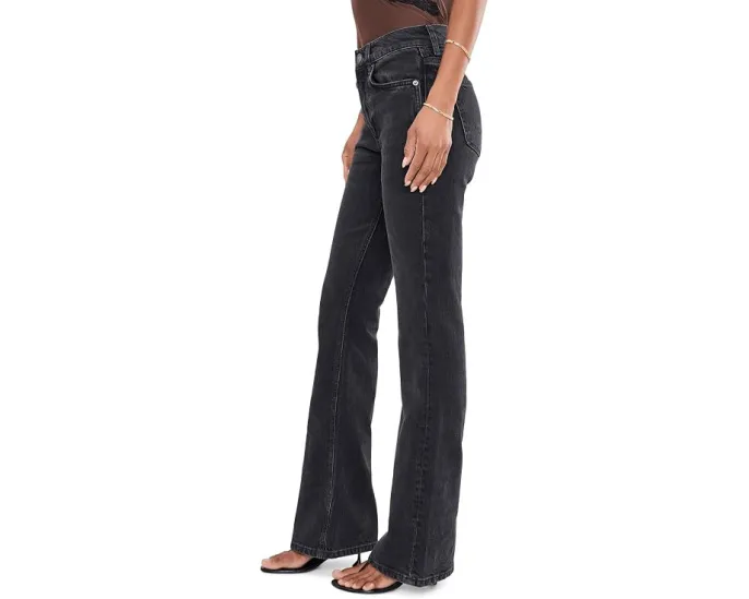 Джинсы We The Free Double Knot с высокой посадкой и клешем от Free People