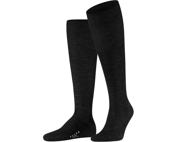 Гольфы Falke Airport Knee High антрацитового меланжа