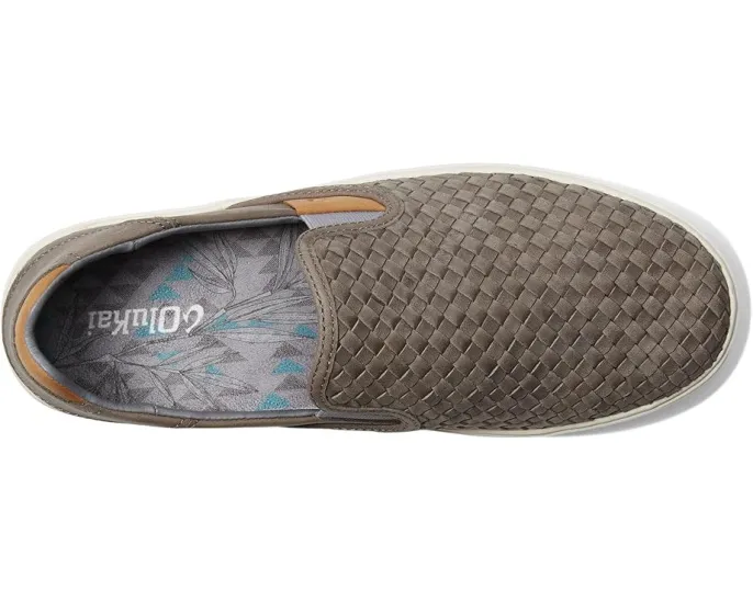 OluKai Lae'ahi Lauhala лоферы из кожи с текстильной подкладкой