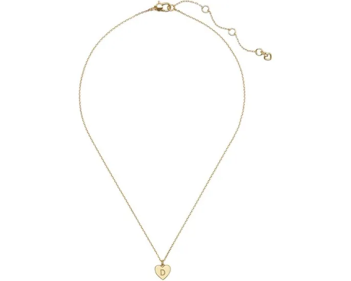 Кулон Kate Spade New York D Pendant в форме сердца с инициалом