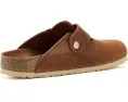 Клоги Birkenstock Boston Big Buckle из гладкой кожи с анатомической стелькой