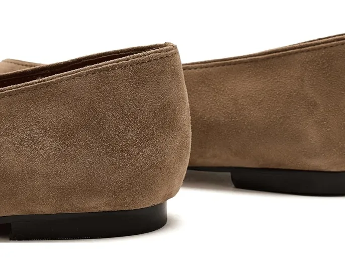 Балетки Madewell Sage с квадратным носком из мягкой замши