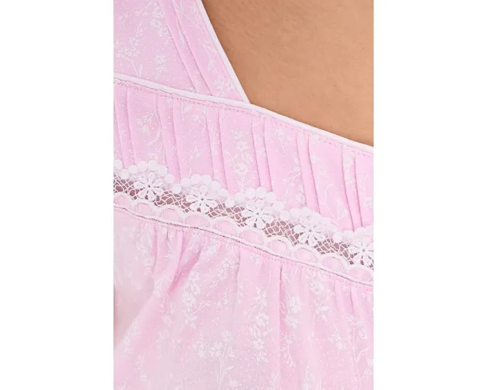 Eileen West хлопковое ночное платье с короткими рукавами