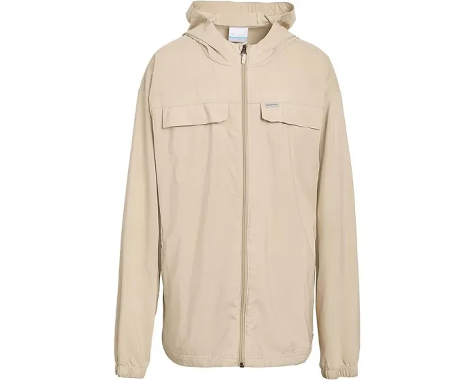 Детская рубашка Columbia Skien Valley с капюшоном и длинным рукавом из переработанного полиэстера