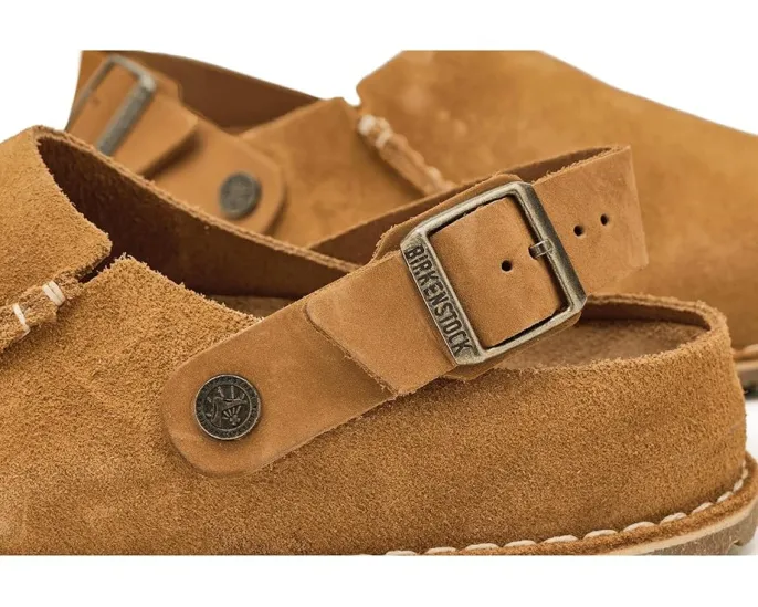 Клоги Birkenstock Lutry 365 из замши с формованной стелькой и съемным задним ремешком