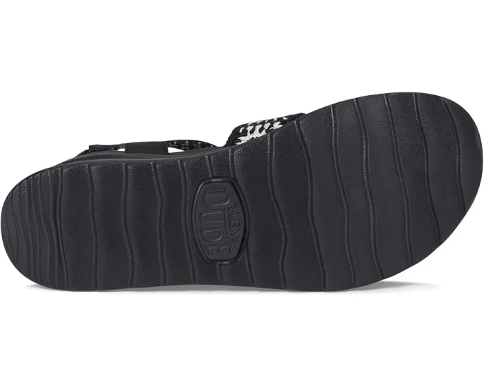 Сандалии Hey Dude Delray Buckle Cottage Crochet с пряжкой и принтованной подкладкой