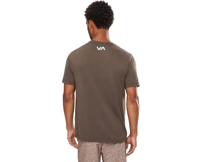 Футболка RVCA Icon Short Sleeve с принтом и резиновой нашивкой