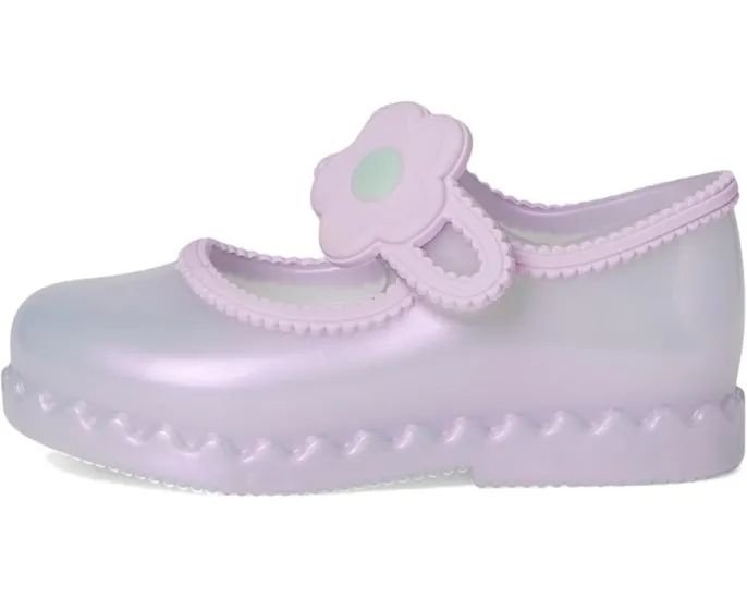 Балетки Hip Ballerina с аппликацией цветка и липучкой Mini Melissa