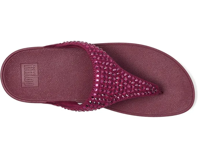 Сандалии FitFlop Lulu Maxi-Crystal с кристаллами и анатомической стелькой