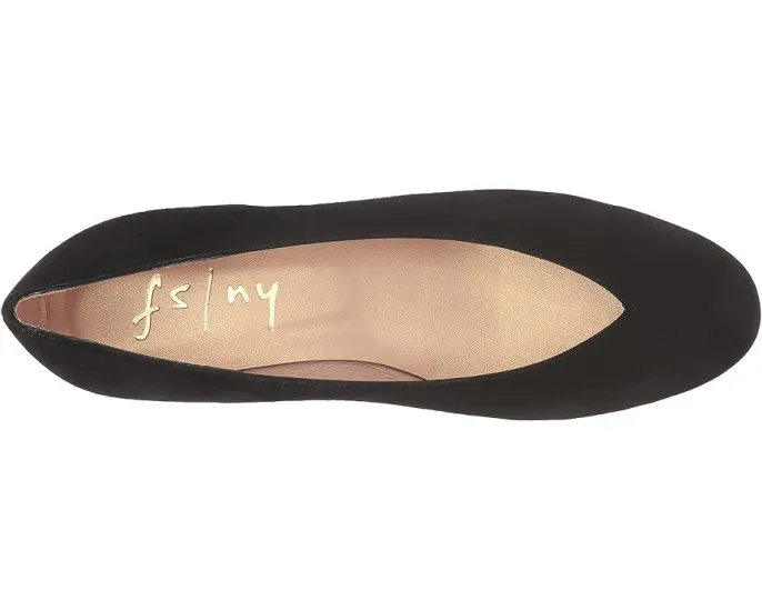 Туфли French Sole Cubic Wedge Heel на клиновидном каблуке с V-образным вырезом