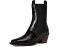 Ботинки Loeffler Randall Nat Midheel Western с квадратным носком и крокодиловым принтом