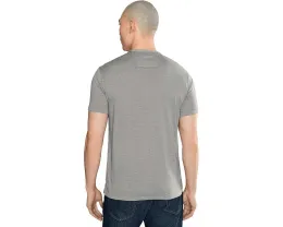 Футболка John Varvatos Duke Henley с небесно-серым принтом