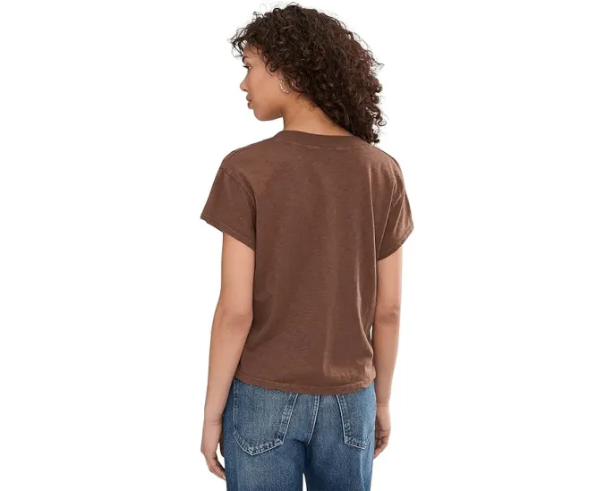 Michael Stars Harlan укороченная футболка с V-образным вырезом