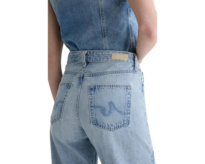 Джинсы AG Jeans Brinley с завышенной талией и прямым кроем в цвете Carpinteria