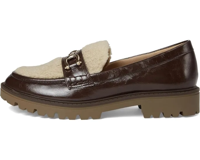 Лоферы Jessamey на удобном каблуке из гладкой кожи Journee Collection