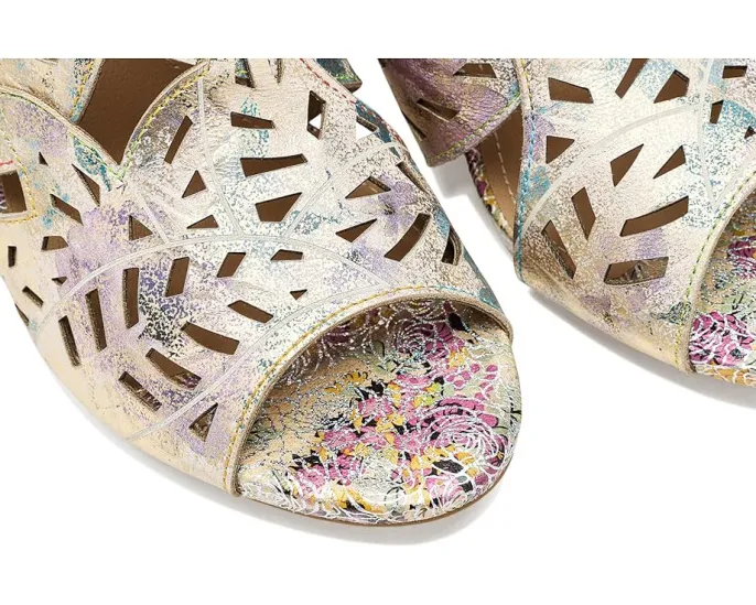 Ботинки L'Artiste by Spring Step Icon-Met с геометрическими вырезами и скульптурным каблуком