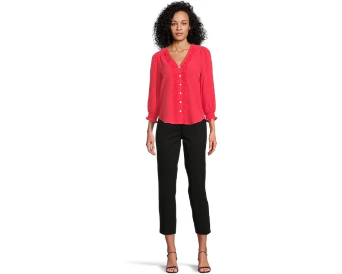 Брюки Liverpool Petite Kelsey прямого кроя из суперэластичного понте