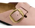 Клоги Birkenstock Boston Big Buckle из нубука с пробковой стелькой