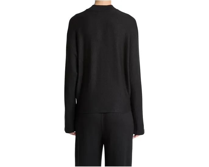 Уютный топ Vince с длинным рукавом и стойкой