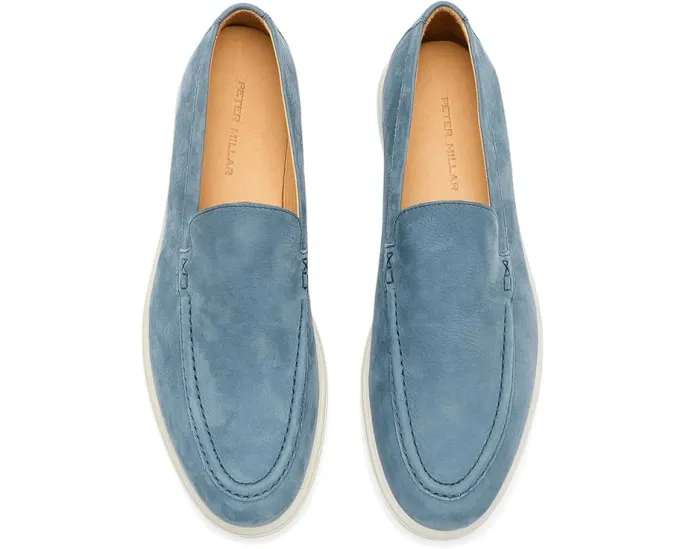 Peter Millar Excursionist лоферы из нубука с круглым носком
