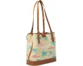 Brahmin Сумка-ведро Fiora с регулируемыми ручками и фирменным принтом