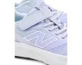 New Balance 625 детские кроссовки на липучках фиолетовые с дышащей сеткой
