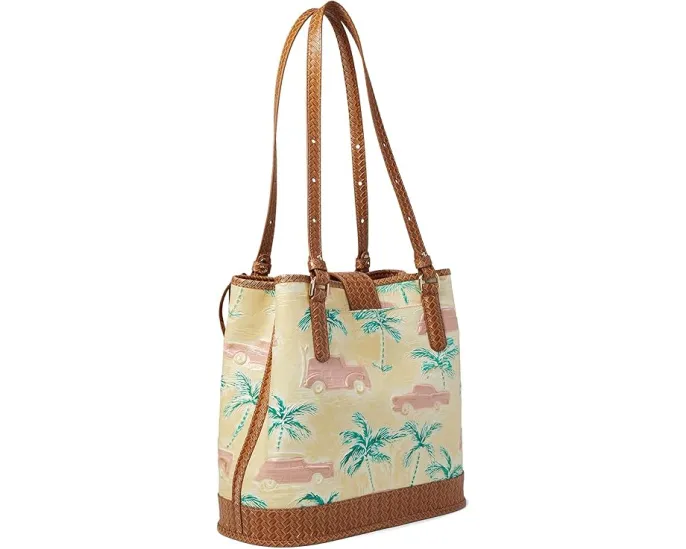 Brahmin Сумка-ведро Fiora с регулируемыми ручками и фирменным принтом