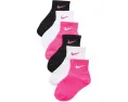 Nike детские носки металлик 6 пар щиколотка розовые