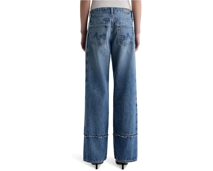 Джинсы AG Jeans Adria с заниженной талией и широкими штанинами в цвете Socialite