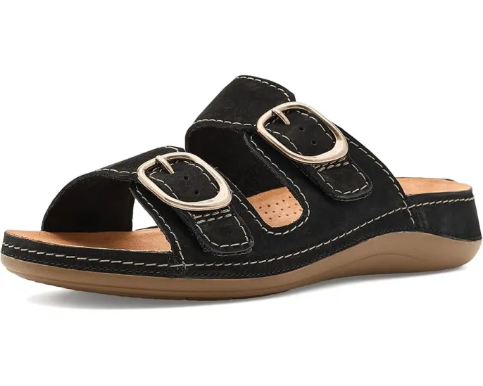 Сандалии Clarks Cecily Step на клине с пряжками и подошвой из термопластичной резины